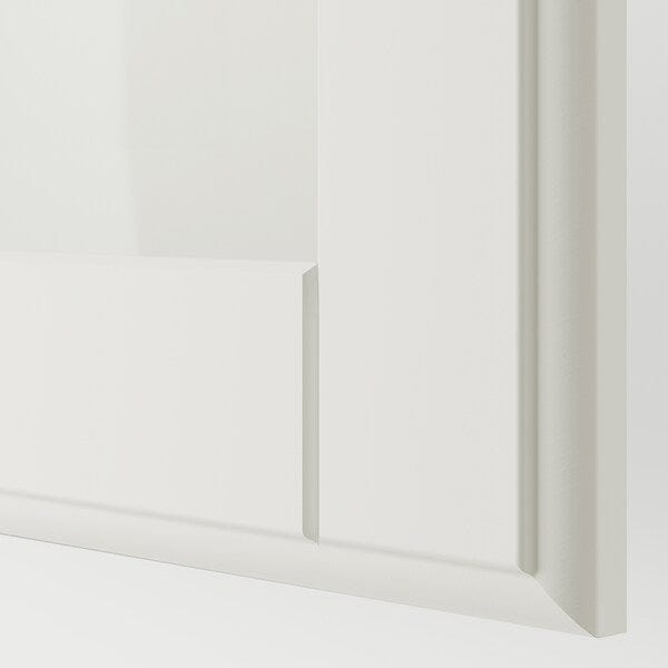 Ikea PAX / TYSSEDAL - Wardrobe combination, white/glass white,250x60x201 cm