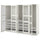 PAX / TYSSEDAL - Wardrobe combination, white/glass white,250x60x201 cm