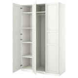 PAX / TYSSEDAL wardrobe combination, white/white, 150x60x236 cm
