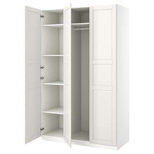 PAX / TYSSEDAL - Wardrobe combination, white/white,150x60x236 cm