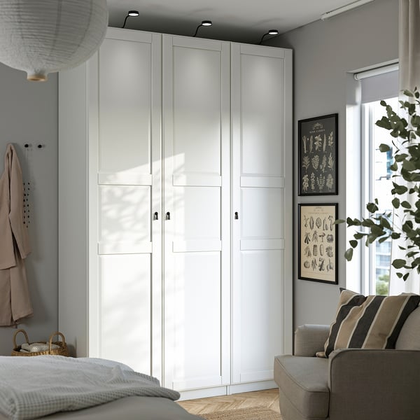 PAX / TYSSEDAL - Wardrobe combination, white/white,150x60x236 cm