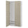 PAX / TYSSEDAL - Wardrobe combination, white/grey-beige,100x38x201 cm