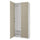 PAX / TYSSEDAL - Wardrobe combination, white/grey-beige,100x38x236 cm