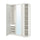 PAX / TYSSEDAL wardrobe combination, white/mirror glass, 150.0x236.4x60.0 cm
