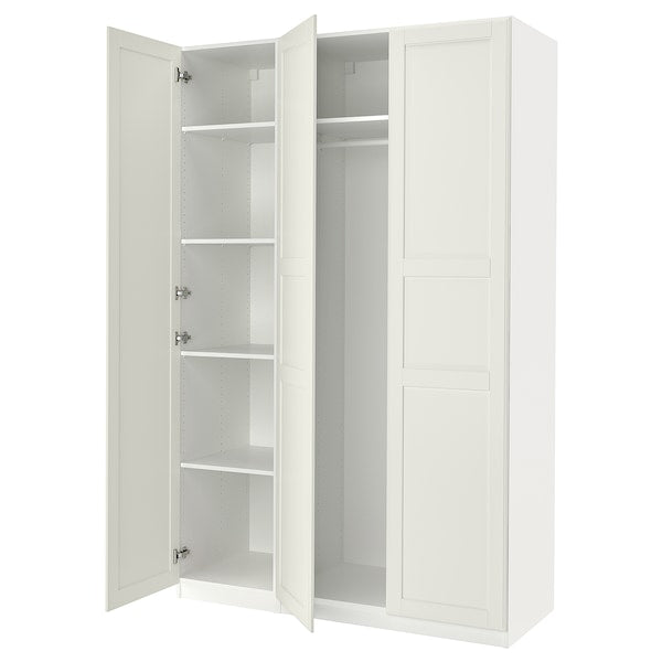 PAX / TYSSEDAL - Wardrobe combination, white/glass mirror,150x60x236 cm