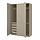PAX / TYSSEDAL wardrobe combination, grey-beige/grey-beige, 150x60x236 cm