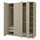 PAX / TYSSEDAL - PAX / TYSSEDAL Wardrobe combination, grey-beige/grey-beige, 200x60x236 cm