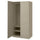 PAX / TYSSEDAL - PAX / TYSSEDAL Wardrobe combination, grey-beige/grey-beige, 100x60x201 cm