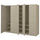 PAX / TYSSEDAL - PAX / TYSSEDAL Wardrobe combination, grey-beige/grey-beige, 250x60x201 cm