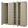 PAX / TYSSEDAL - PAX / TYSSEDAL Wardrobe combination, grey-beige/grey-beige, 250x60x236 cm