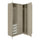 PAX / TYSSEDAL - PAX / TYSSEDAL Corner wardrobe, grey-beige/grey-beige, 161/111x236 cm