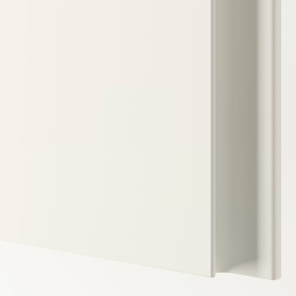 PAX / VIKANES wardrobe combination, white/white, 150x60x236 cm