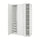 PAX / VIKANES wardrobe combination, white/white, 150x60x236 cm