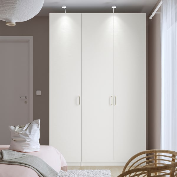 PAX / VINTERBRO - Wardrobe combination, white/white,150x60x236 cm