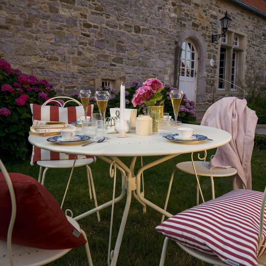 Bricocenter NATERIAL ROMEO STEEL CREAM DINING CHAIR