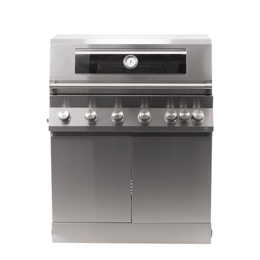 Bricocenter BARBECUE A GAS 6+1 FUOCHI PER CUCINA DA ESTERNO NATERIAL ILO