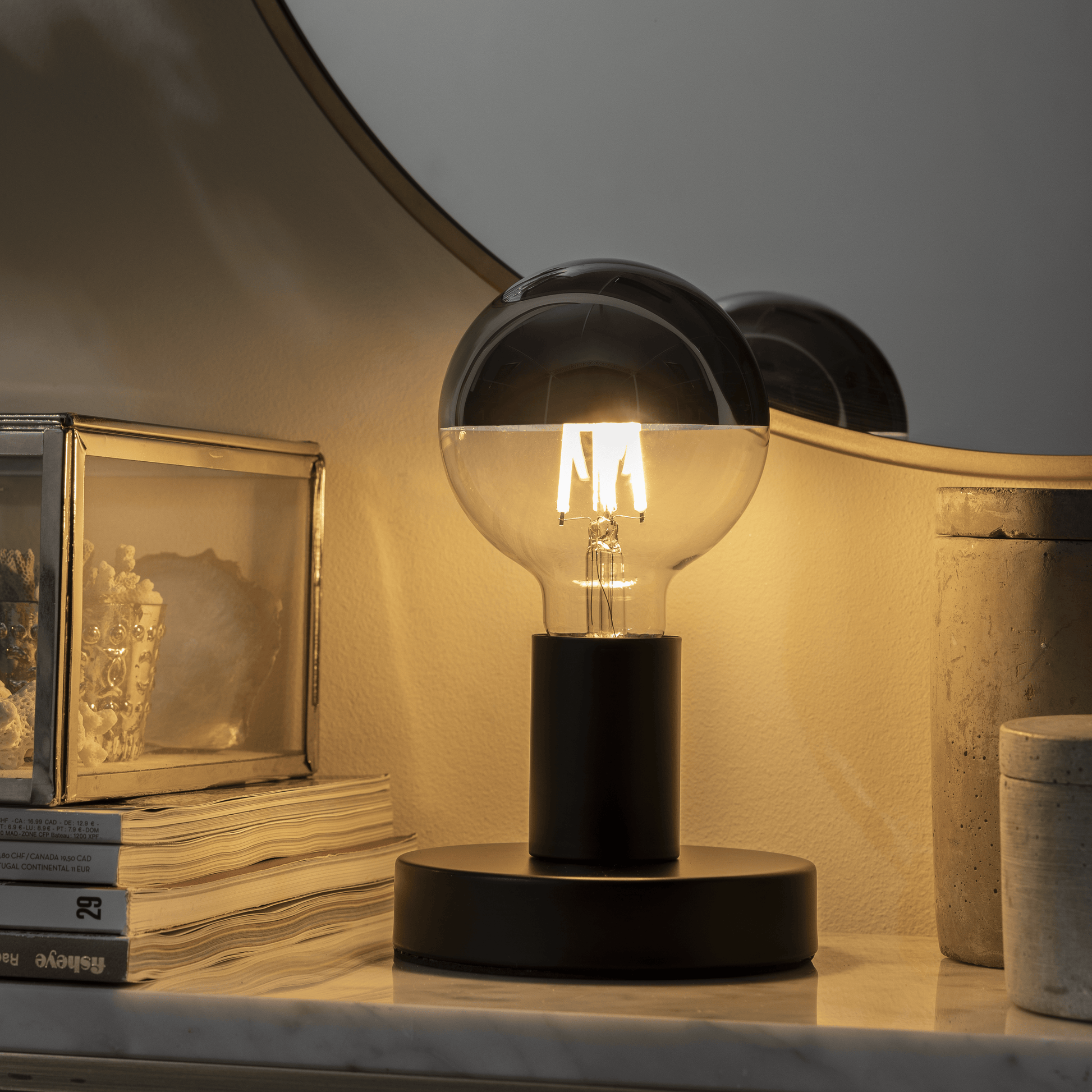 Bricocenter LED BULB E27=60W GLOBE SILVER WARM LIGHT