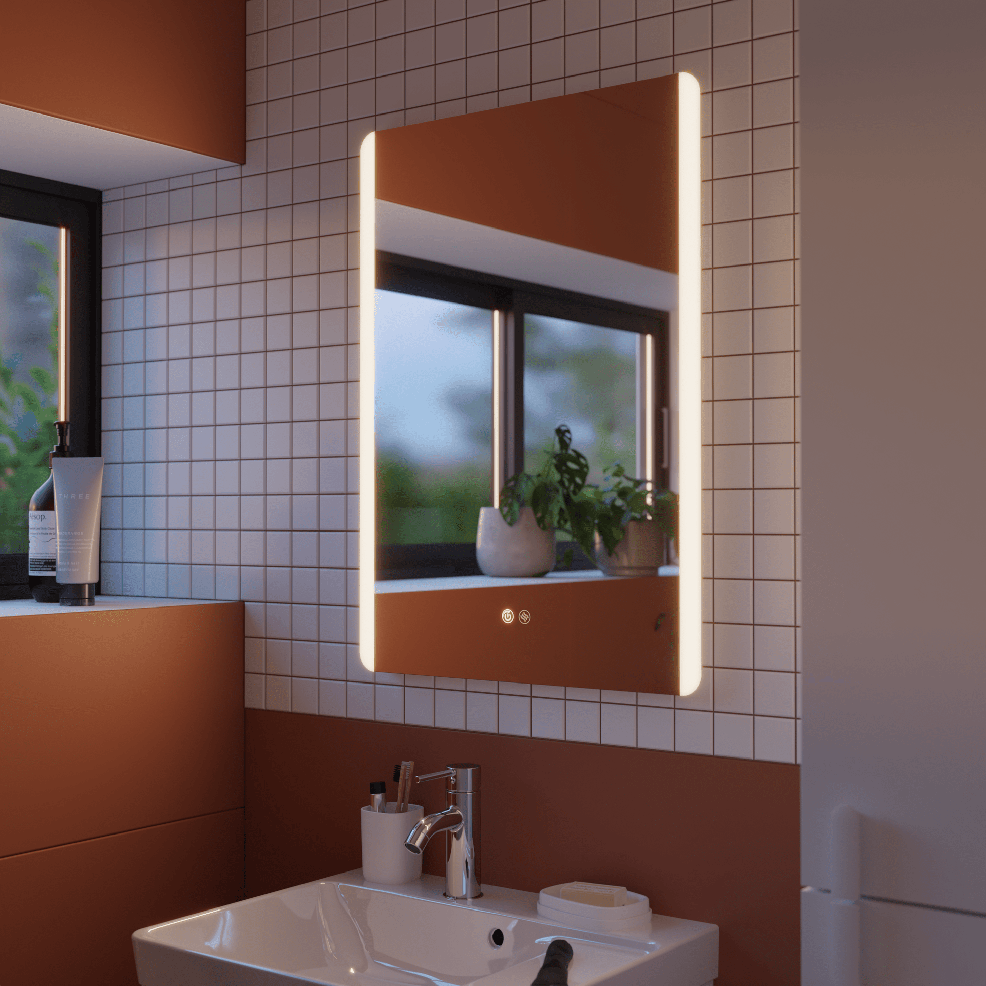 Bricocenter EASY BACKLIT BATHROOM MIRROR W 60 H 70 CM