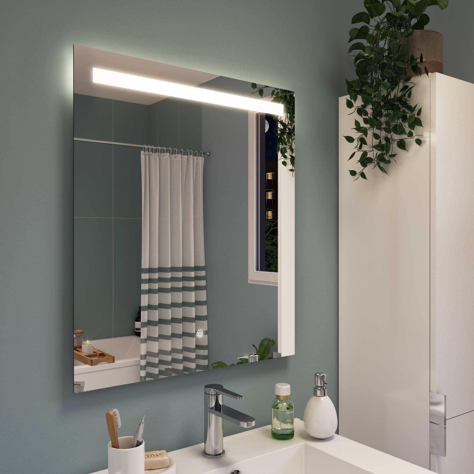 Bricocenter SPECCHIO BAGNO  ESSENTIAL RETROILLUMINATO L 50 H 70 CM
