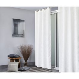 INFINI WHITE OPAQUE CURTAIN 140X280 CM WITH EYELETS AND WEBBING