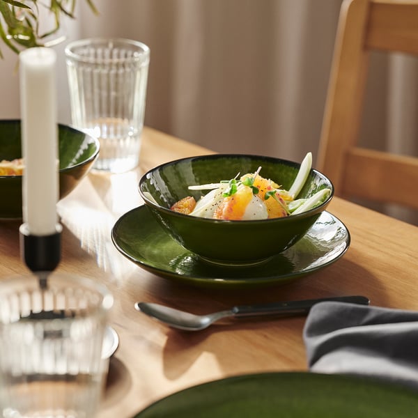 PELARKAKTUS fruit plate, green, 20 cm Fruit plate, green,20 cm