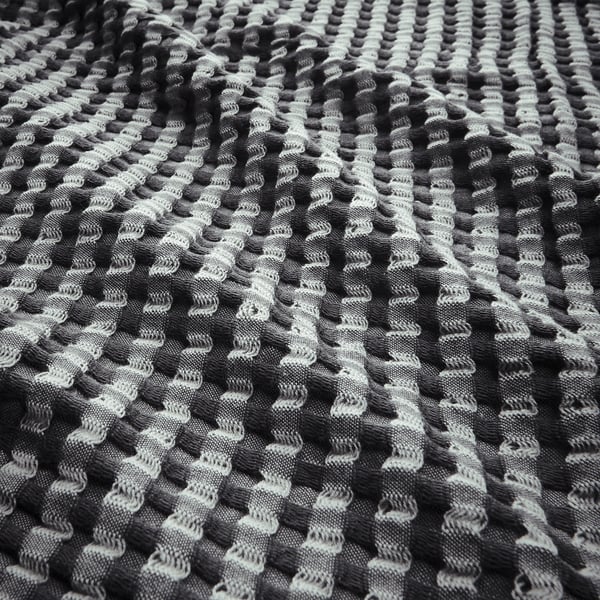 PELARTUJA - PELARTUJA Bedspread, dark grey/light grey, 230x250 cm