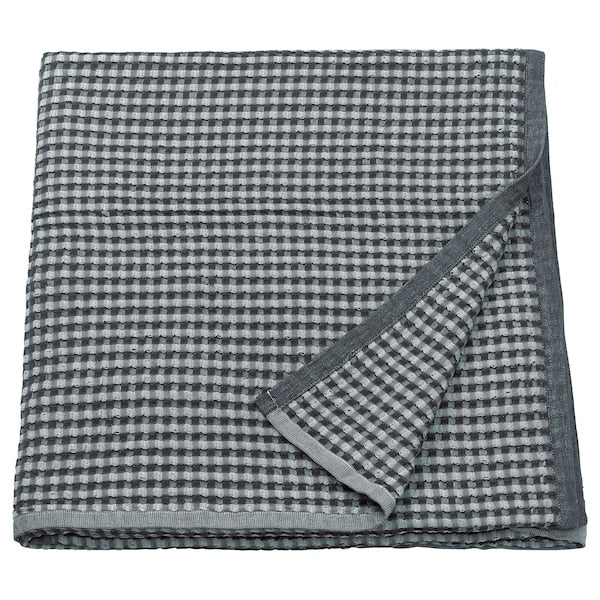 PELARTUJA bedspread, dark grey/light grey, 230x250 cm