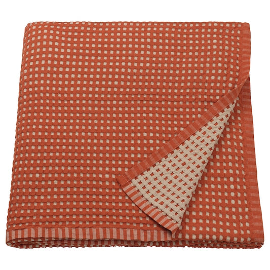 PELARTUJA - Bedspread, red-brown/beige, 150x250 cm