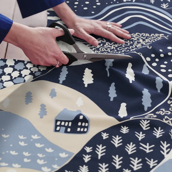 PENDELKAKTUS pre-cut fabric, mountains/multicolour, 150x300 cm