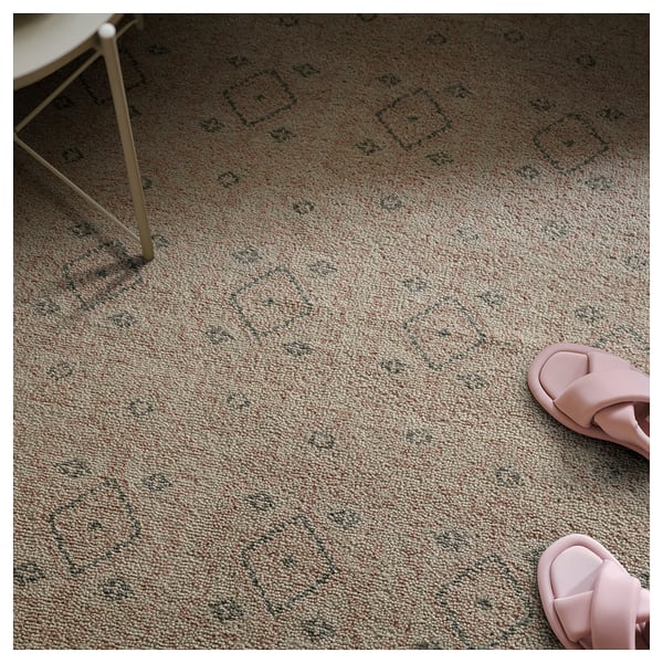 PENSELRÅG rug, low pile, grey/beige/handmade, 170x240 cm