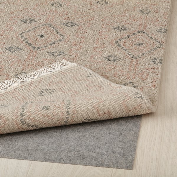 PENSELRÅG rug, low pile, grey/beige/handmade, 170x240 cm