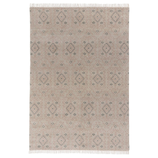 PENSELRÅG - Rug, low pile, grey/beige/handmade, 170x240 cm