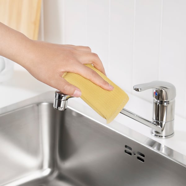 PEPPRIG scrubbing pad, green blue/yellow, 13x8 cm, 3 pack