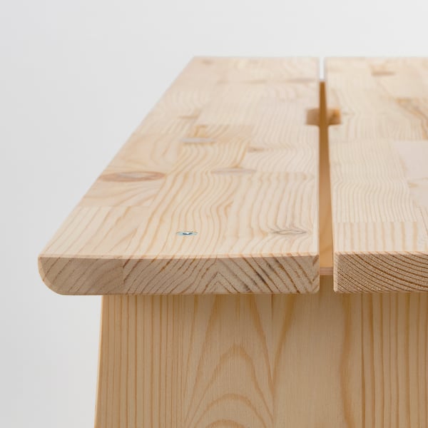 PERJOHAN - PERJOHAN Bench with storage, pine, 100 cm