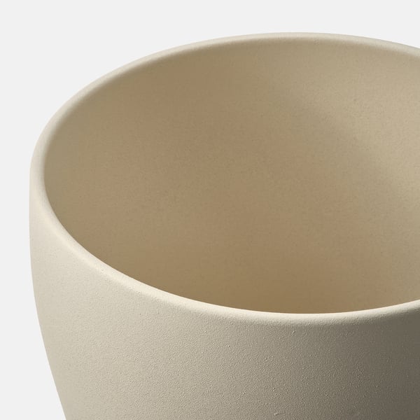 PERSILLADE plant pot, light beige, 19 cm