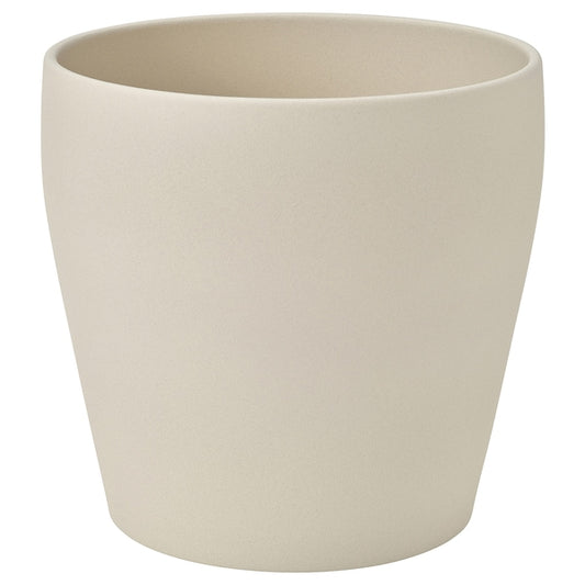 PERSILLADE - Plant pot, light beige, 19 cm