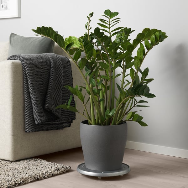 PERSILLADE - PERSILLADE Plant pot, dark grey, 24 cm