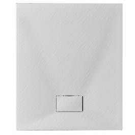 STONE ESSENCE POLYESTER SHOWER TRAY 80 X170 X H 2.6 CM WHITE