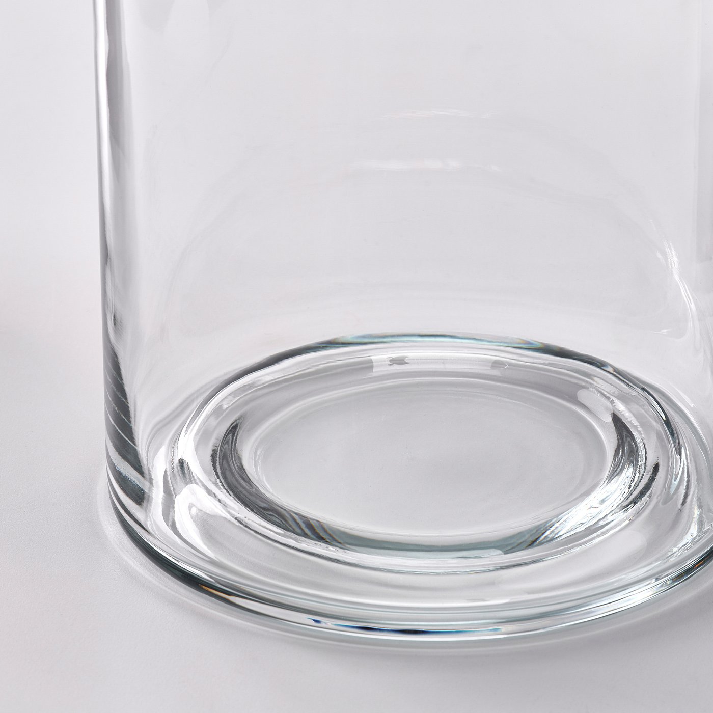 PILFINK candle holder, set of 2, clear glass