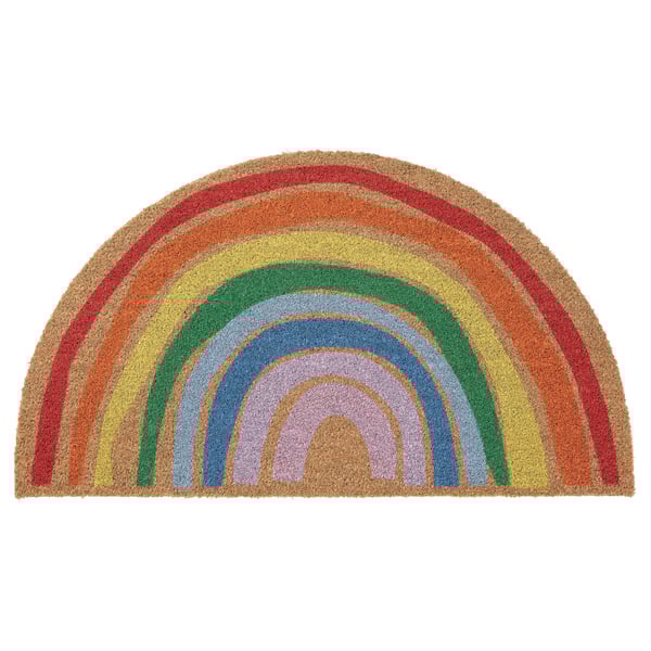 PILLEMARK - PILLEMARK Door mat, indoor, rainbow, 50x90 cm