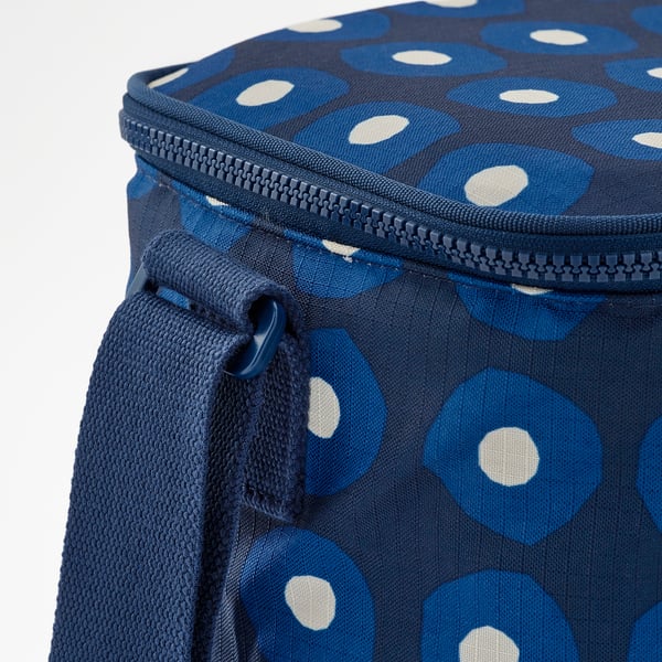 PILLERSTARR - PILLERSTARR Cooling bag, patterned/blue, 26x19x19 cm