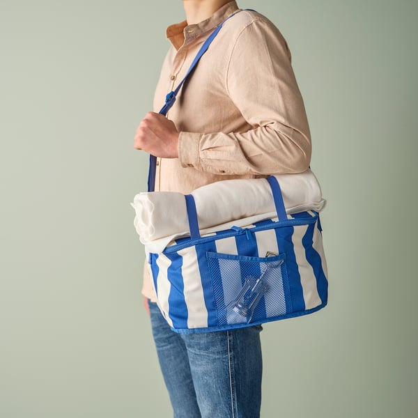 PILLERSTARR - Cooler bag, fancy/blue,38x22x26 cm