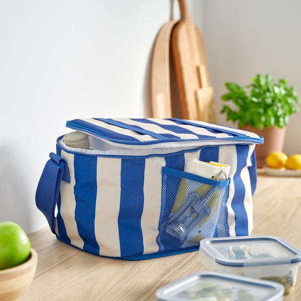 PILLERSTARR - Cooler bag, fancy/blue,38x22x26 cm