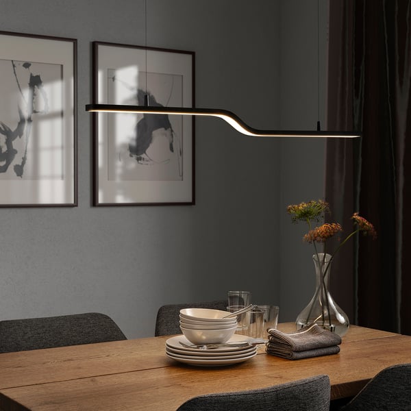 PILSKOTT LED pendant lamp, smart black, 97 cm