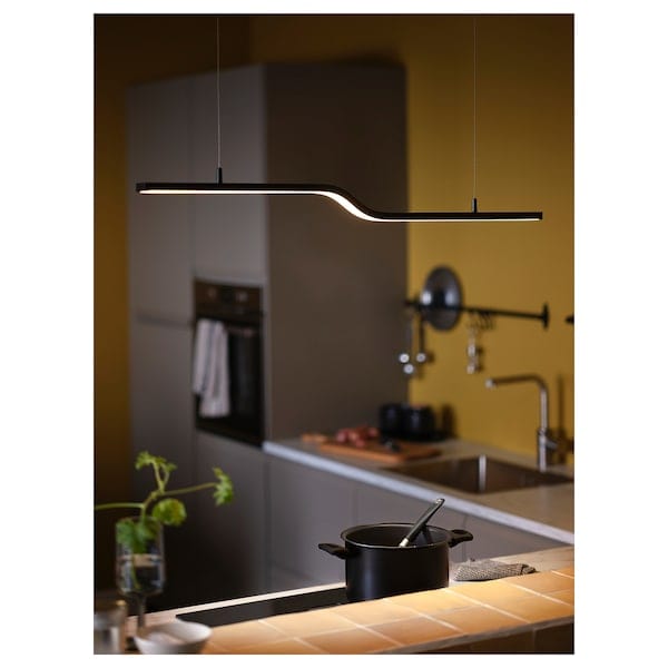 Ikea PILSKOTT - LED pendant lamp, smart black ,