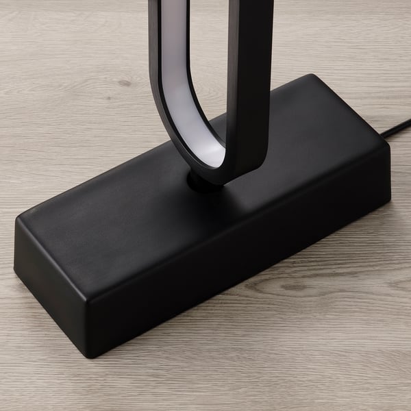 PILSKOTT LED floor lamp, smart black, 30x12 cm