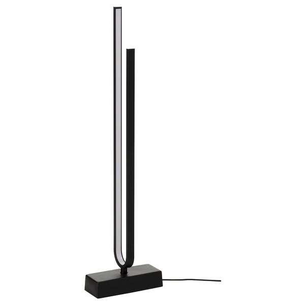 PILSKOTT LED floor lamp, smart black, 30x12 cm
