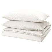 PILTANDVINGE duvet cover and 2 pillowcases, white, 200x200/50x80 cm