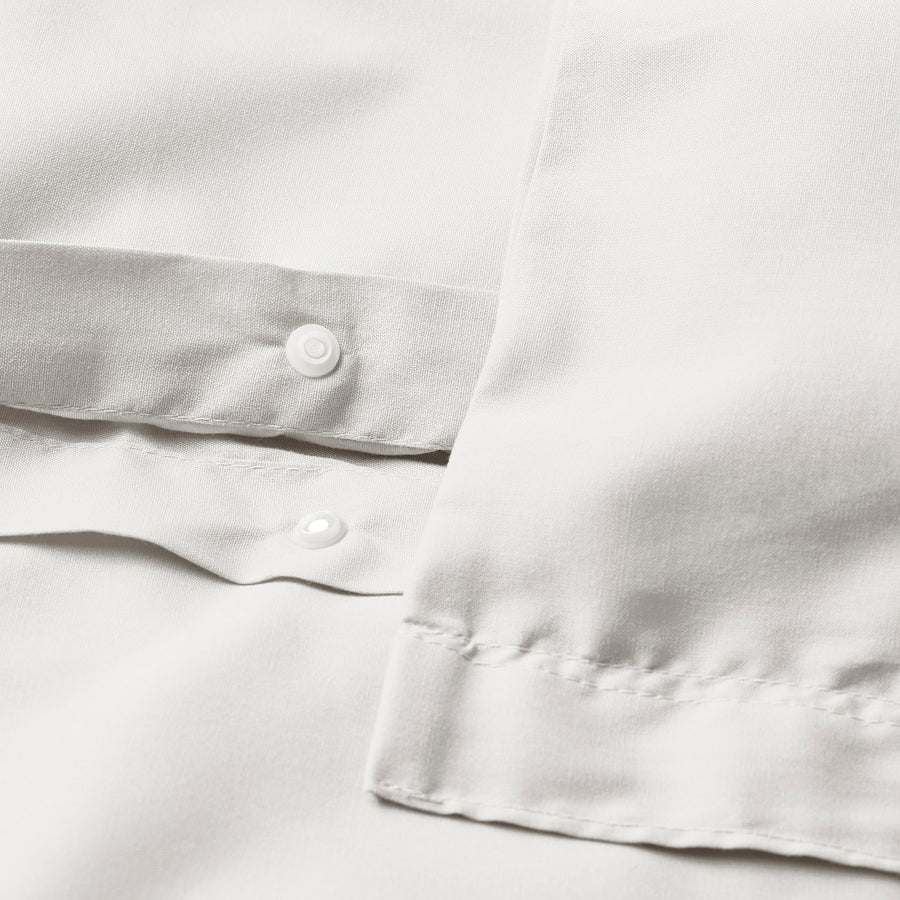 PILTANDVINGE duvet cover and 2 pillowcases, white, 200x200/50x80 cm