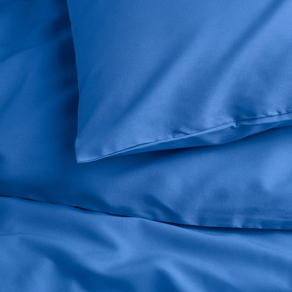 PILTANDVINGE - Duvet cover and 2 pillowcases, blue, 240x220/50x80 cm